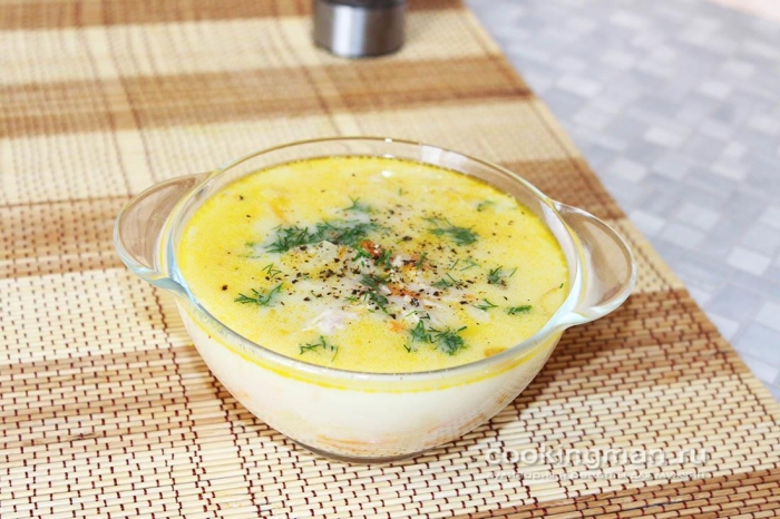 Фото сырного супа с курицей