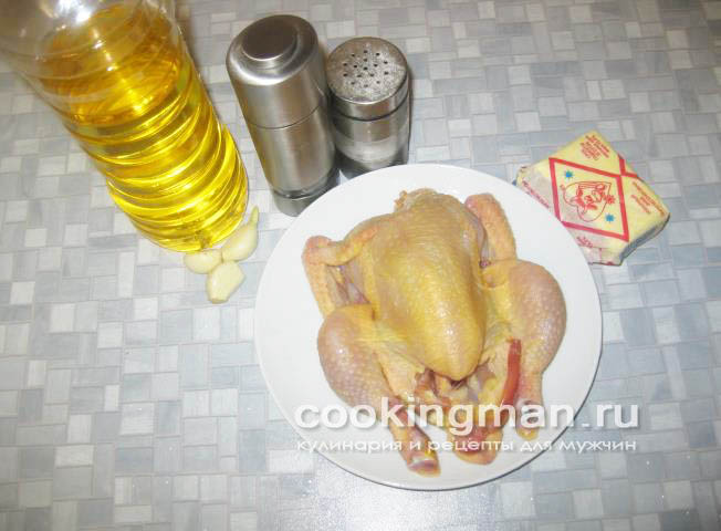рецепт жареного цыпленка