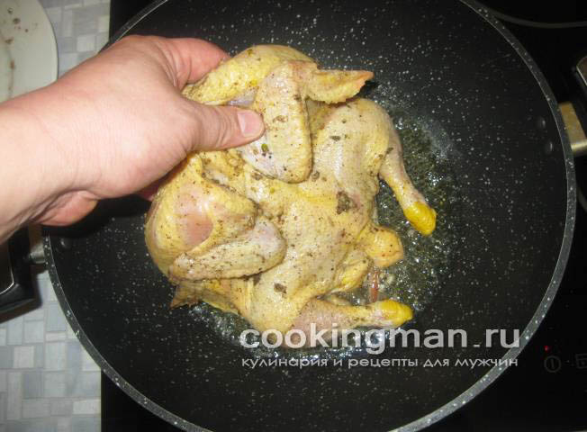 рецепт жареного цыпленка