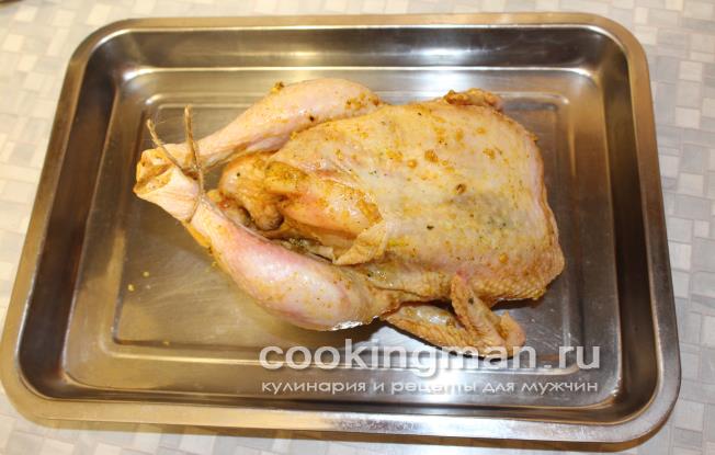 курица с картошкой в духовке фото