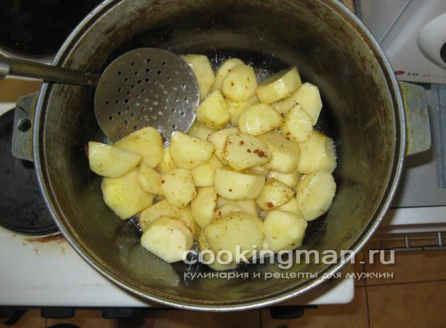 картошка жареная с луком