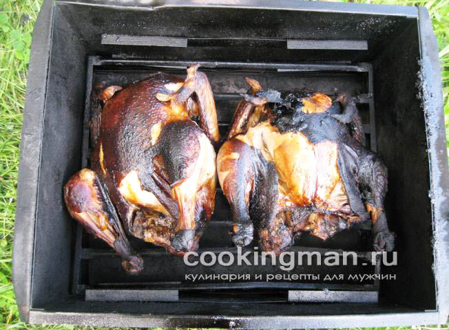 приготовление копченой курицы