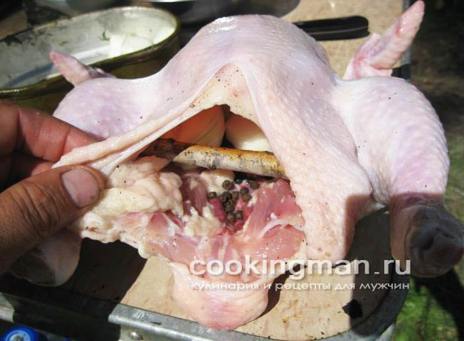 приготовление копченой курицы