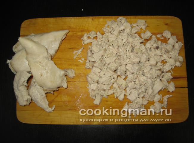 салат курица грибы огурцы