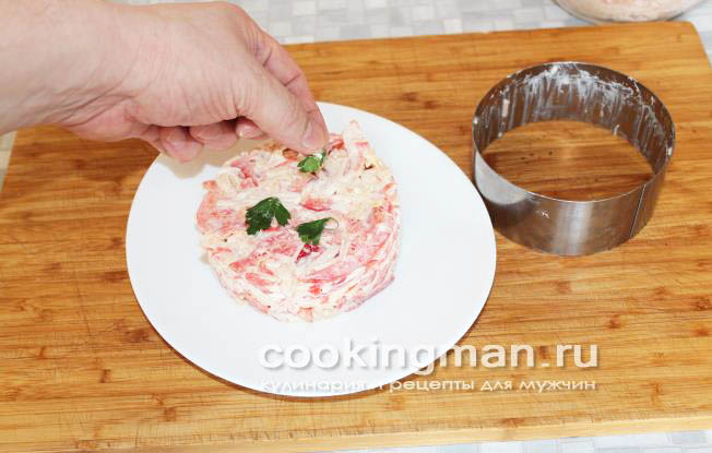 салат красное море рецепт с фото