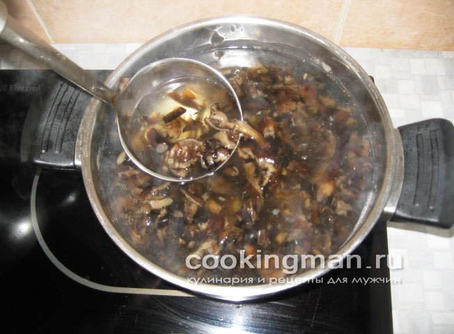 рецепт грибного супа из опят