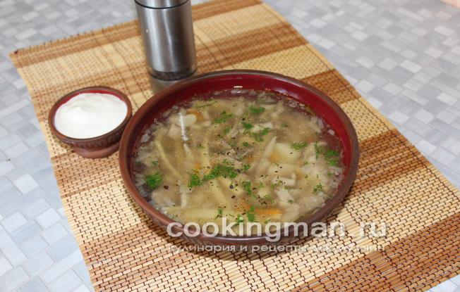 суп из вешенок рецепт с фото