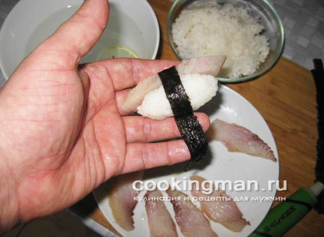 суши с копченой рыбой