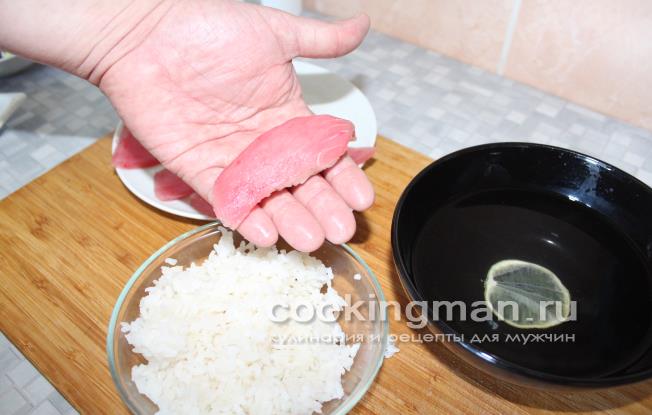 рецепт суши с тунцом