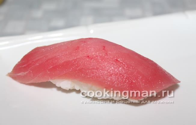 рецепт суши с тунцом