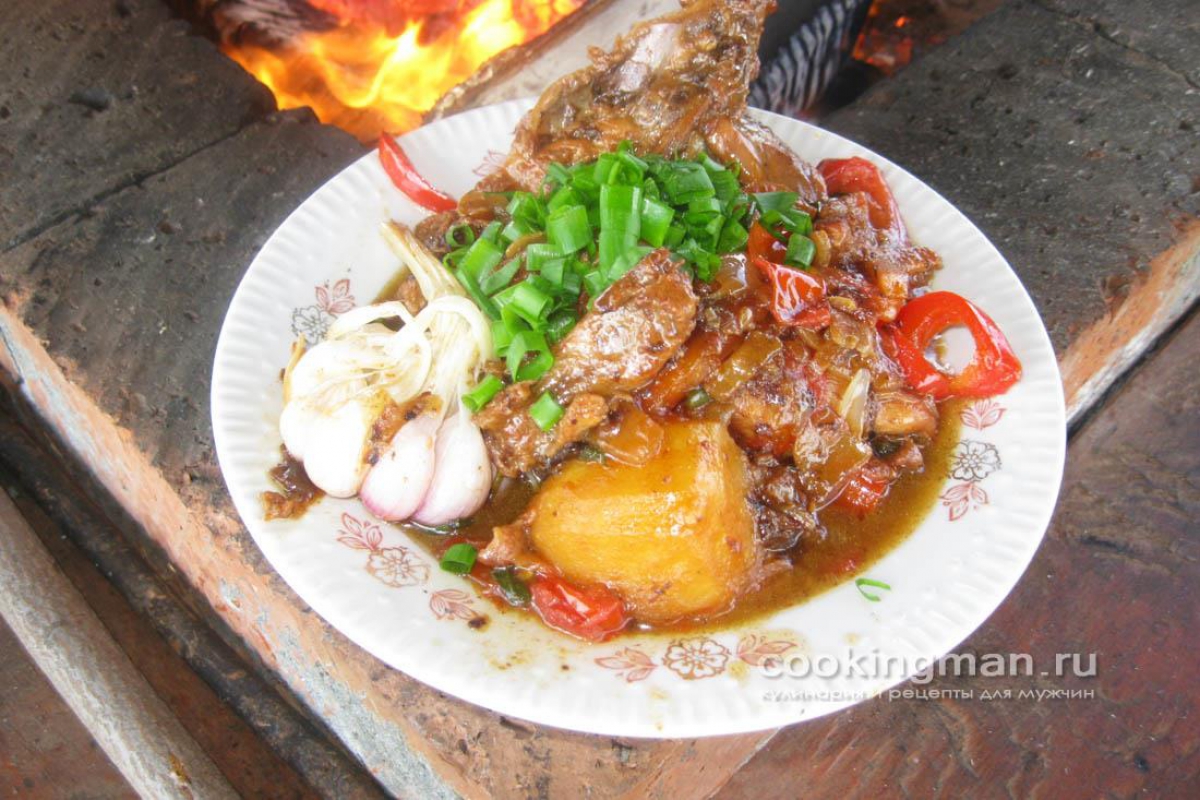 Курица, запеченная с овощами и травами в духовке, пошаговый рецепт с фото на ккал