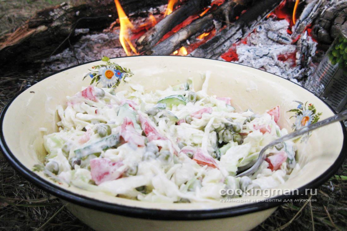 Салат из цветной капусты и зеленого горошка - пошаговый рецепт с фото на Готовим дома