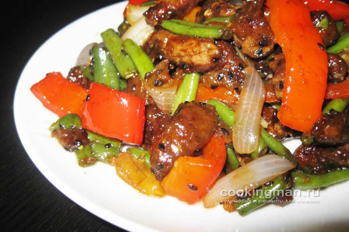 Говядина с болгарскими перцами по-китайски рецепт – Китайская кухня: Основные блюда. «Еда»