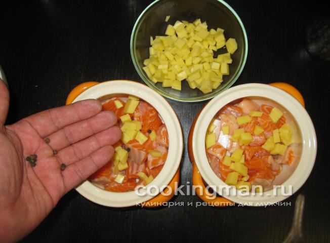 Форель приготовленная с овощами в горшочке приготовление форели