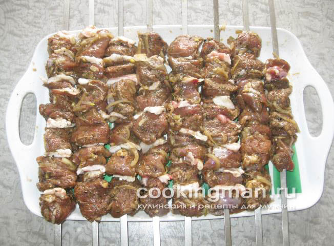 приготовление шашлыка из баранины