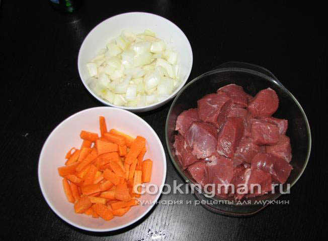 рецепт тушеной картошки с мясом