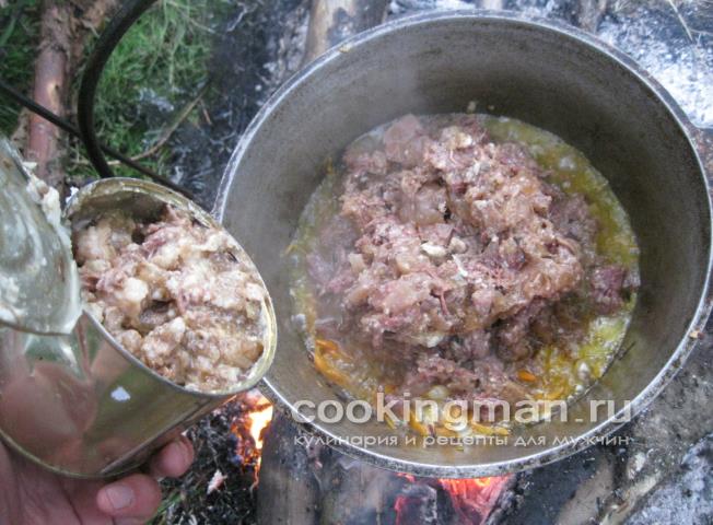 Плов из тушенки рецепт плова